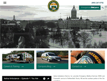 Tablet Screenshot of aetnaambulance.net